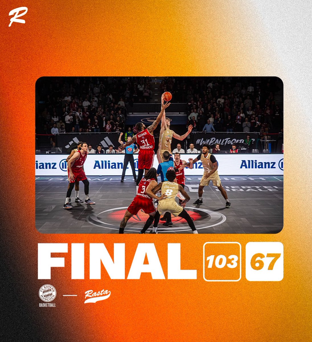 Glückwunsch an den <a href="/FCBBasketball/">FC Bayern Basketball</a> 😊 wildes Spiel gewesen 🧡😎😈 <a href="/easyCreditBBL/">easyCredit BBL</a> <a href="/dynsport/">Dyn Media</a>