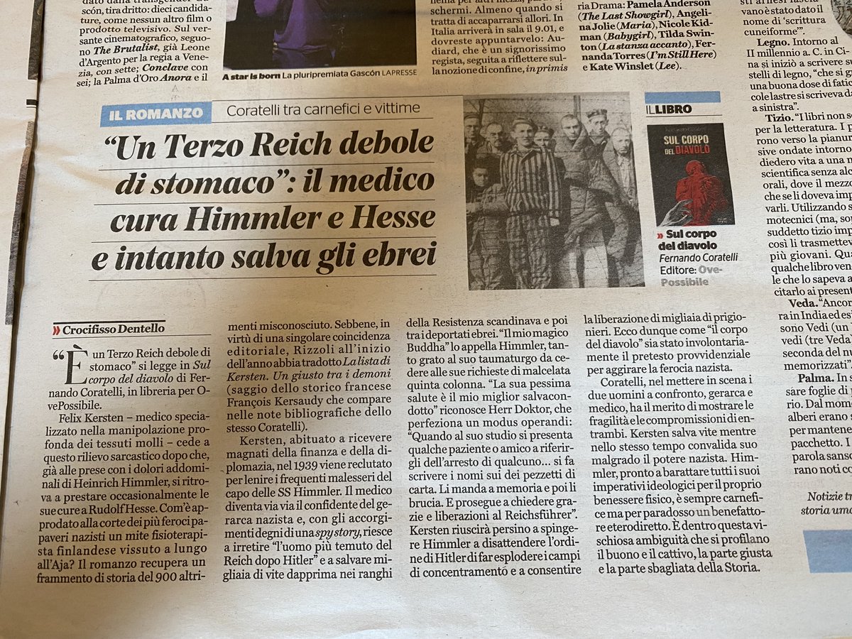 Oggi, su «il Fatto Quotidiano», una recensione a firma di <a href="/CrocifissoDent2/">Crocifisso Dentello</a> sul mio romanzo «Sul corpo del diavolo»