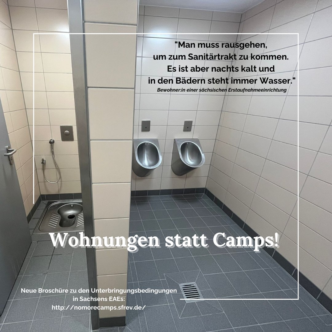 ZIVD e.V. (@zivd_ev) on Twitter photo Erstaufnahmeeinrichtungen sind
kein Zuhause. Wir fordern eine dezentrale Unterbringung,
in denen Menschen sich frei bewegen können. #Asyl ist
ein Menschenrecht und keine Gefängnisstrafe. #abolishEAE #wewanthomes Lest mehr:
#Sachsen <a href="/SeebrueckeDD/">Seebrücke Dresden</a> <a href="/sfr_ev/">Sächsischer Flüchtlingsrat e.V.</a>
nomorecamps.sfrev.de Erstaufnahmeeinrichtungen sind
kein Zuhause. Wir fordern eine dezentrale Unterbringung,
in denen Menschen sich frei bewegen können. #Asyl ist
ein Menschenrecht und keine Gefängnisstrafe. #abolishEAE #wewanthomes Lest mehr:
#Sachsen <a href="/SeebrueckeDD/">Seebrücke Dresden</a> <a href="/sfr_ev/">Sächsischer Flüchtlingsrat e.V.</a>
nomorecamps.sfrev.de