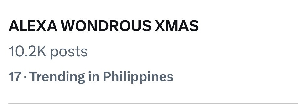 DollexaOFC's tweet photo. Balik old tag daw po muna tayo. Sorry Fam we're just trying our best

ALEXA WONDROUS XMAS https://t.co/oV4G7fbvGE
