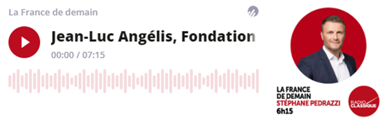 📻 Ce matin, très tôt,  Jean-Luc Angelis, Directeur de la <a href="/Alzh_Fondation/">Fondation Recherche Alzheimer</a>, était sur <a href="/radioclassique/">Radio Classique</a> pour parler de cette terrible maladie qui touche 1,2 million de personne en France. 
Vous pouvez écouter le replay de son passage ici 👇 
lnkd.in/eqU5viGz