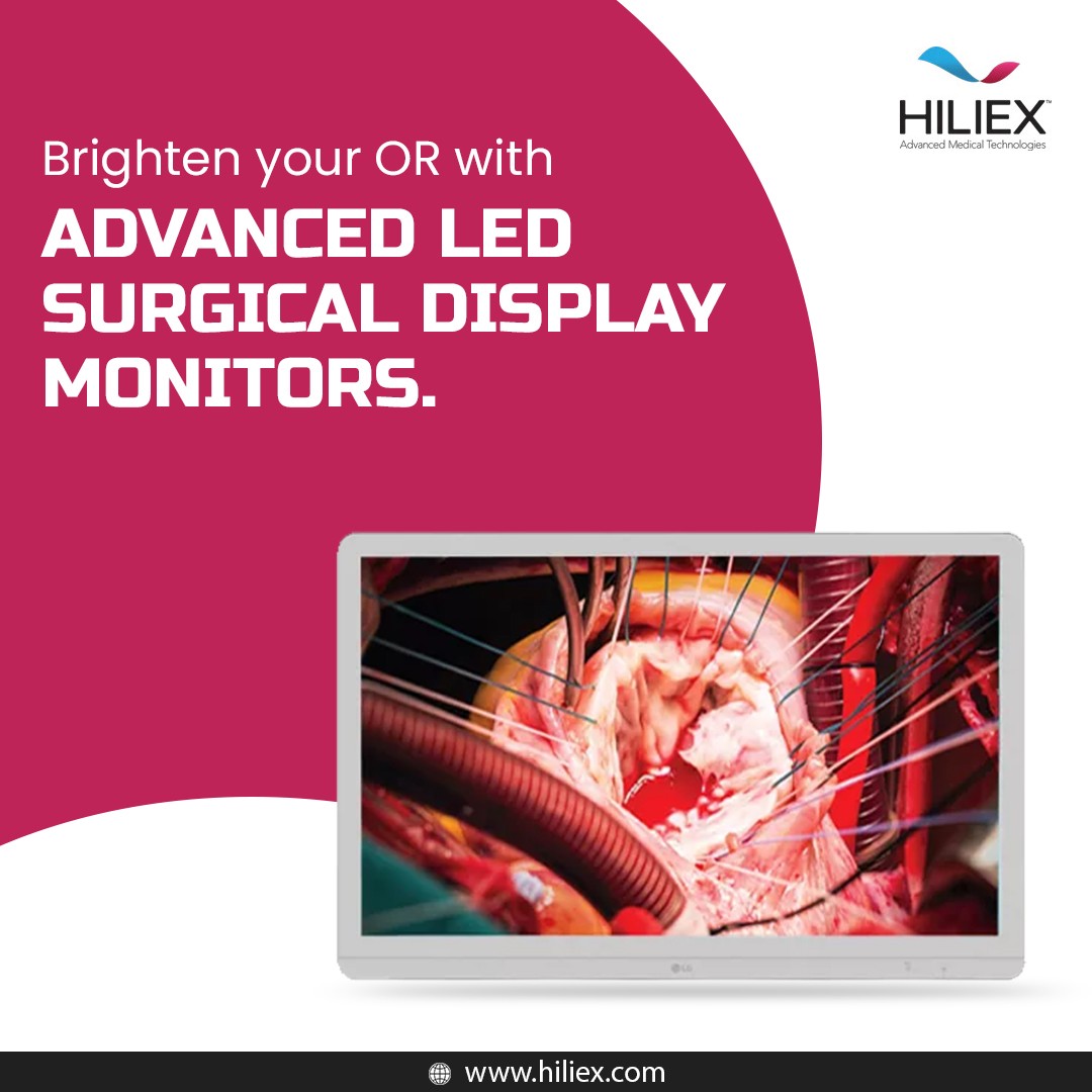 HiliexInc's tweet image. Hiliex brings you state-of-the-art LED surgical display monitors for brighter, sharper, and reliable visuals during surgeries. Invest in top-tier imaging solutions today!

bit.ly/3QXD3Oh  

#SurgicalDisplays #LEDMonitors #HealthcareTech #Hiliex