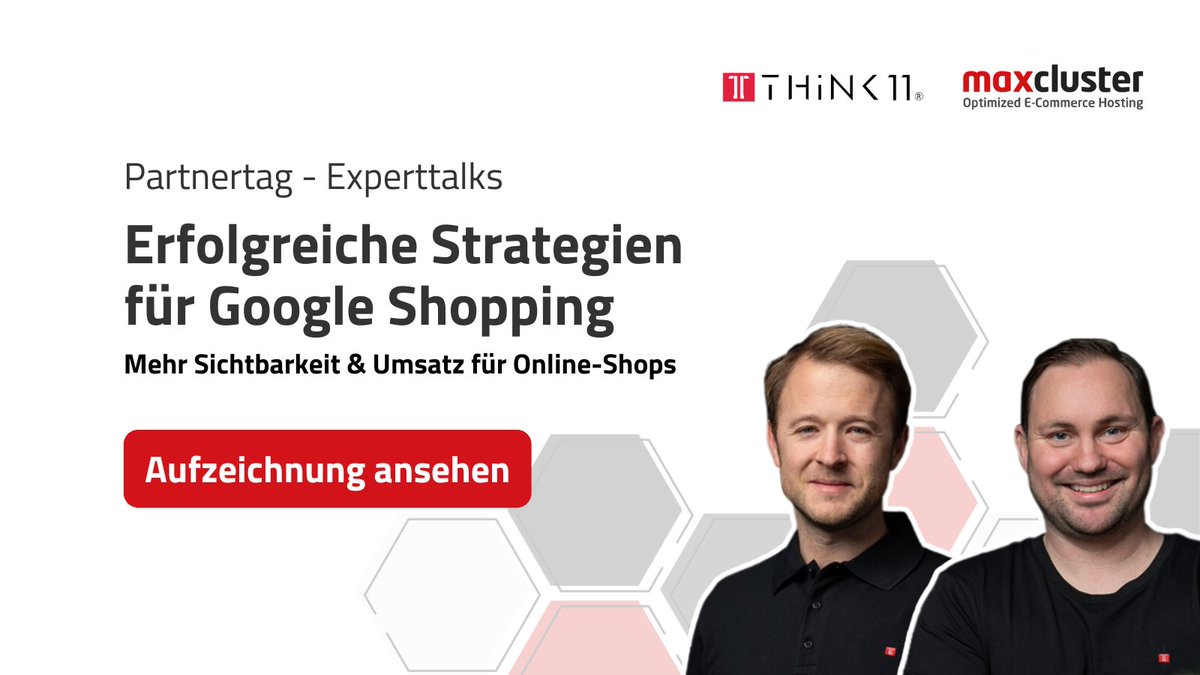 maxcluster's tweet image. Willst Du Deinen Onlineshop sichtbarer machen und mehr Umsatz erzielen? 📈 

Auf dem #maxcluster Partnertag hat @Think11de wertvolle #Tipps zur Optimierung von #GoogleShopping gegeben. Schaue Dir jetzt die Aufzeichnung an: 

👉 youtu.be/W0rT3H7a8-c

#ecommerce #onlineshop