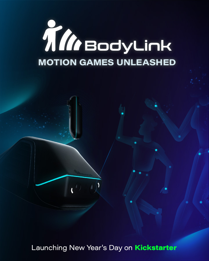 DanceDashVR's tweet photo. BodyLink: Motion Games Unleashed
Launching New Year’s Day on Kickstarter
➡️https://t.co/fdHeRVPhOC
#BodyLink #KickstarterLaunch #RebuffReality https://t.co/spI0nvrR6P