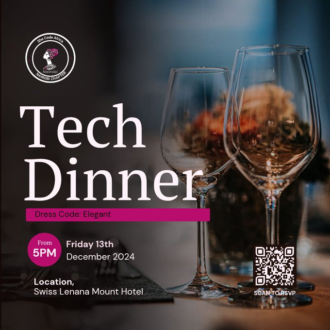 Women Techmakers Nrb (@wtmnairobi) on Twitter photo โจ Collaboration Alert!
WTM Nairobi is excited to partner with <a href="/SCAnairobi/">She Code Africa-Nairobi</a> for the Tech Dinner 2024! ๐
๐ Swiss Lenana Mount Hotel
โฐ Dec 13th from 5 PM
๐ Grab your ticket: paydexp.com/l/yRaED
Join us to shape the future of tech in Kenya! ๐กโจ
#TechDinner2024 #WomenInTech โจ Collaboration Alert!
WTM Nairobi is excited to partner with <a href="/SCAnairobi/">She Code Africa-Nairobi</a> for the Tech Dinner 2024! ๐
๐ Swiss Lenana Mount Hotel
โฐ Dec 13th from 5 PM
๐ Grab your ticket: paydexp.com/l/yRaED
Join us to shape the future of tech in Kenya! ๐กโจ
#TechDinner2024 #WomenInTech