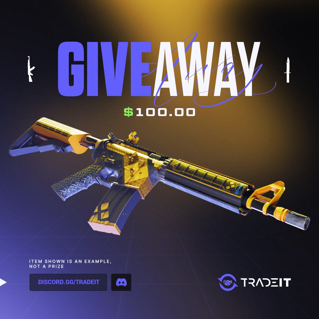 🔥$100 Giveaway!🔥

☑️ Follow me <a href="/tradeit_gg/">Tradeit</a> 
☑️ Retweet &amp; Like 
☑️ Tag 2 friends

Ends in 5 days!