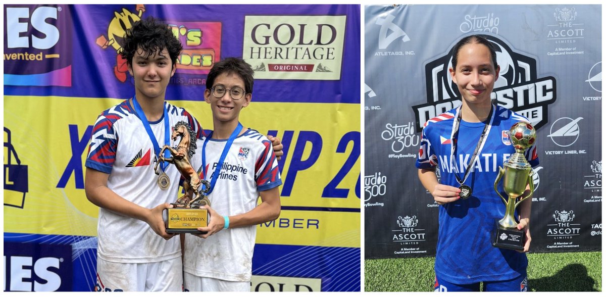 brentmanila's tweet photo. These athletes are part of the Brent JV Football teams. They also represent the Makati Football Club. We are thrilled to see them excelling in their passions beyond school.
MFC - 
1st place, Xavier Cup 2024.
1st place, Domestic Youth League (Girls 2009).
#BrentPride
#BrentManila https://t.co/c8eTtvCnoz