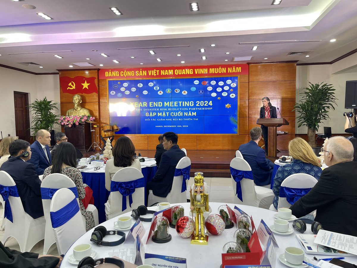 🌟 Key milestone: Viet Nam Multi-Sector Assessment launch
This comprehensive evaluation of damage, losses &amp; recovery needs across key sectors offers a critical platform 4 informed, coordinated action #TyphoonYagi 
🙏MARD &amp; <a href="/EUDelegationVN/">EU in Vietnam 🇪🇺🇻🇳</a> for collaboration in making this happen!