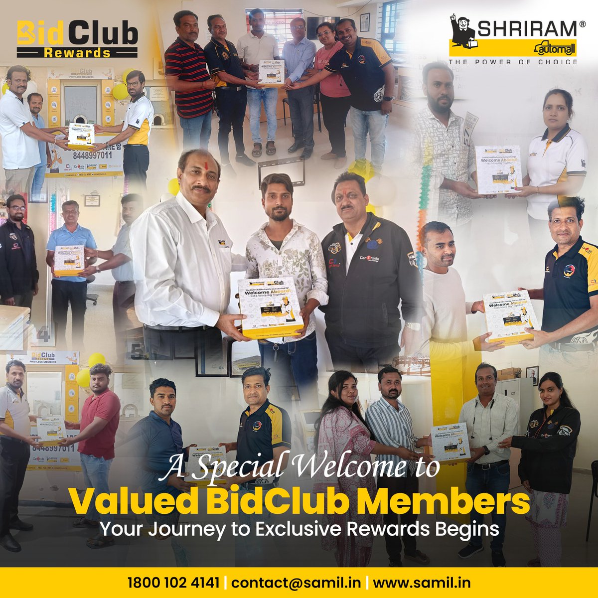 ShriramAutomall's tweet image. A Special Welcome to Valued BidClub Members: Your Journey to Exclusive Rewards Begins with Shriram Automals

Upgrade your bidding experience today! 

Join Now: bit.ly/4bIam0G
Subscribe us on Youtube: bit.ly/3MfAEM2

#BidClub #Membershipprogram #ExclusiveBenefits