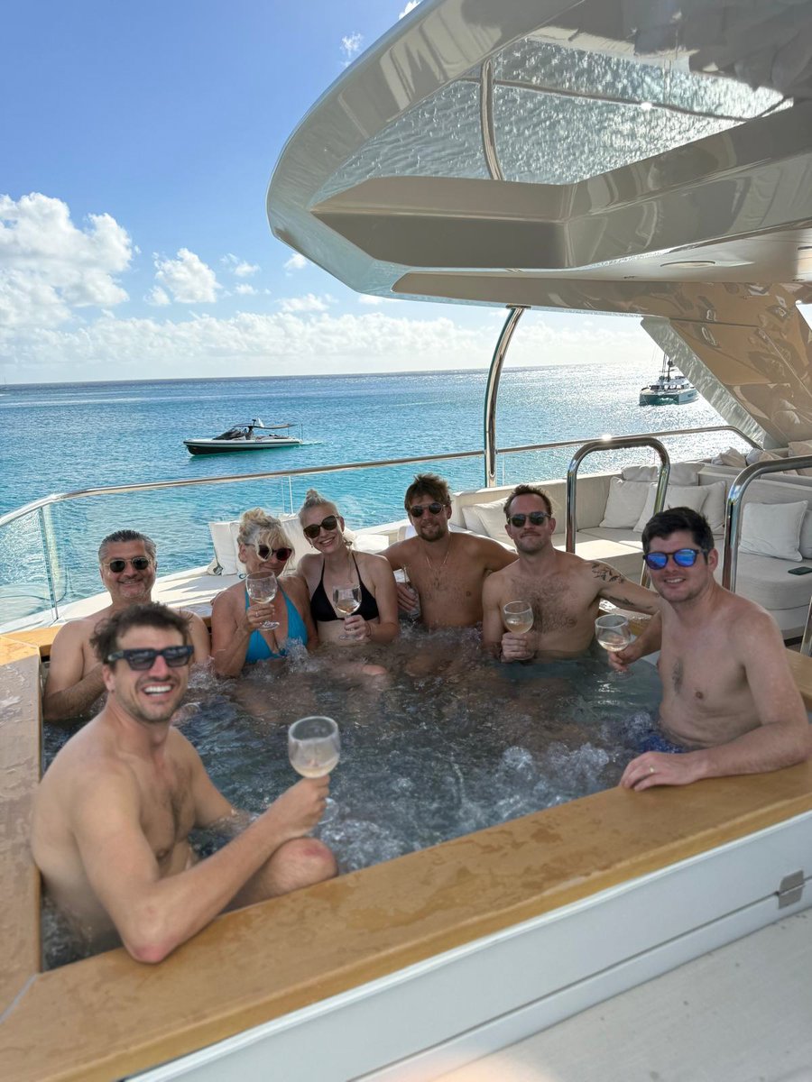 WestNautical's tweet photo. A big thank you to all of our wonderful guests that joined us for a day cruise on board award-winning Cantiere delle Marche Stellamar post @Antiguayacht🛥️🏝️
We hope you enjoyed it as much as we did.
📧 Charter@westnautical.com
#yachts #stellamar #caribbean #antigua https://t.co/b0Kswu9pIc