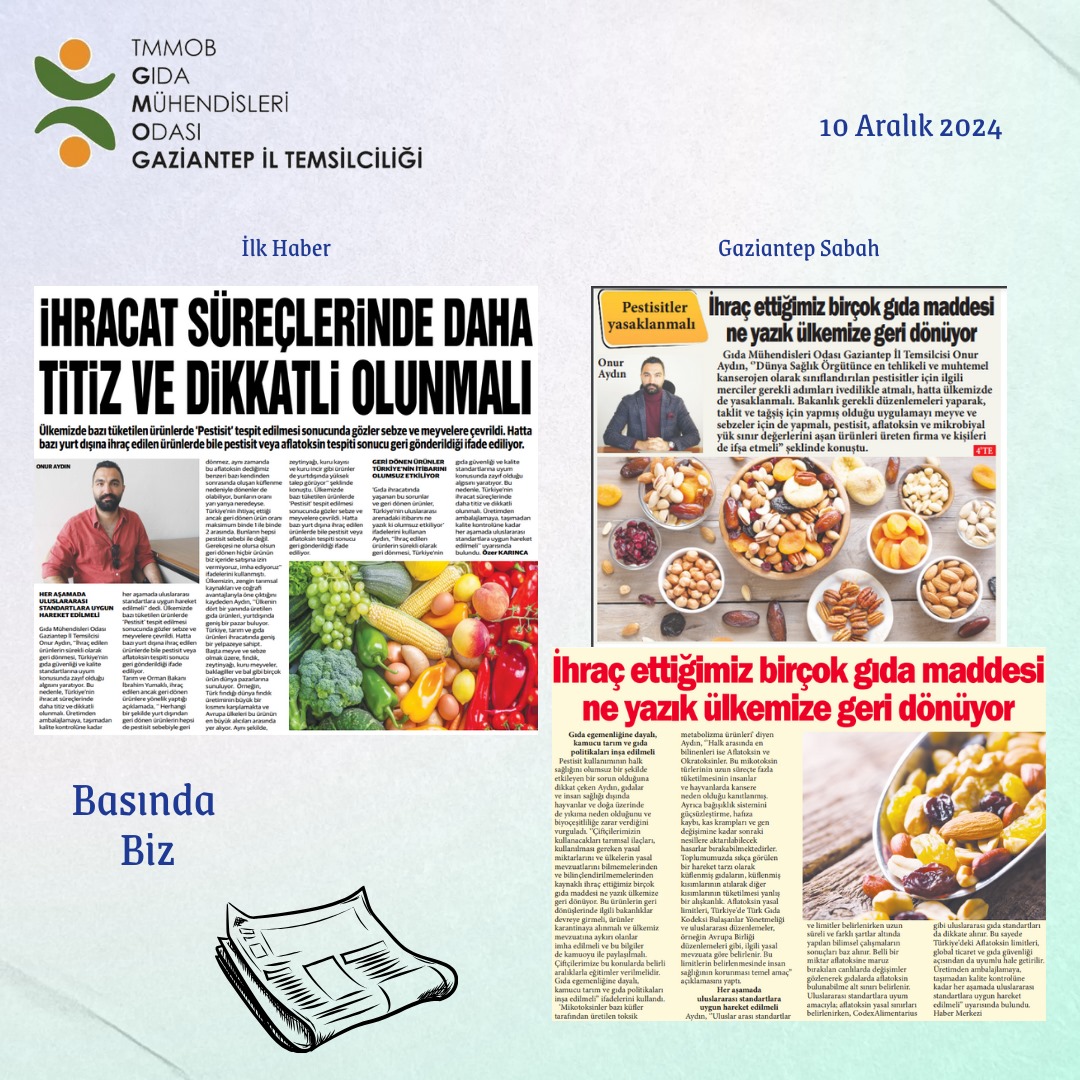 Basında bugün yer alan röportajlarımız 📰