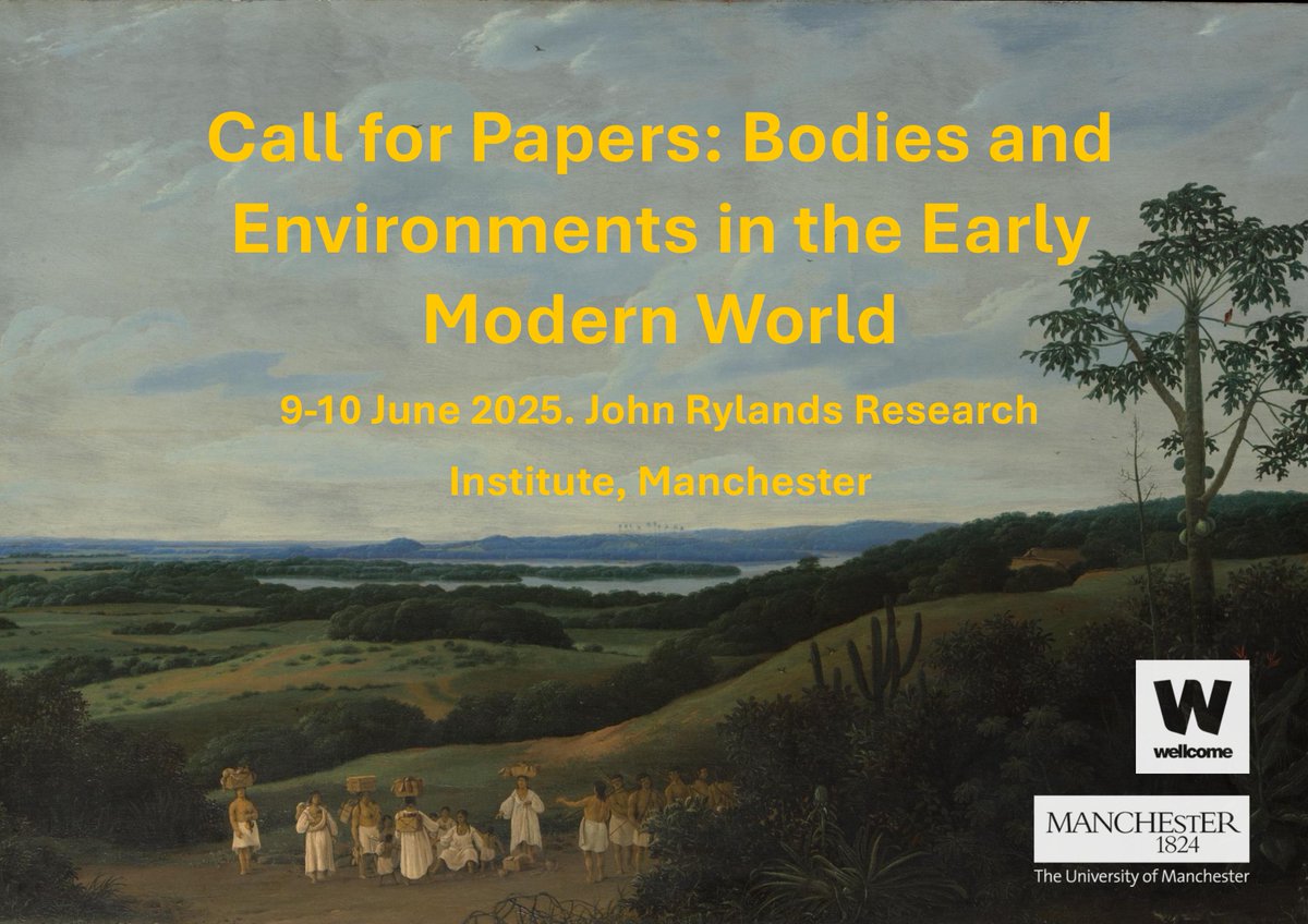 Bodies, Emotions, and Material Culture Collective (@bemccollective) on Twitter photo Please share the CFP for: 'Bodies and Environments in the Early Modern World'. Keynotes are Marcy Norton
<a href="/marcy_norton/">Marcy Norton</a> (Pennsylvania) & Sara Miglietti
@saramiglietti (Warburg Institute). Join us 9-10 June
<a href="/TheJohnRylands/">John Rylands Research Institute and Library</a> Manchester. Further details: sites.manchester.ac.uk/sleeping-wel... Please share the CFP for: 'Bodies and Environments in the Early Modern World'. Keynotes are Marcy Norton
<a href="/marcy_norton/">Marcy Norton</a> (Pennsylvania) & Sara Miglietti
@saramiglietti (Warburg Institute). Join us 9-10 June
<a href="/TheJohnRylands/">John Rylands Research Institute and Library</a> Manchester. Further details: sites.manchester.ac.uk/sleeping-wel...