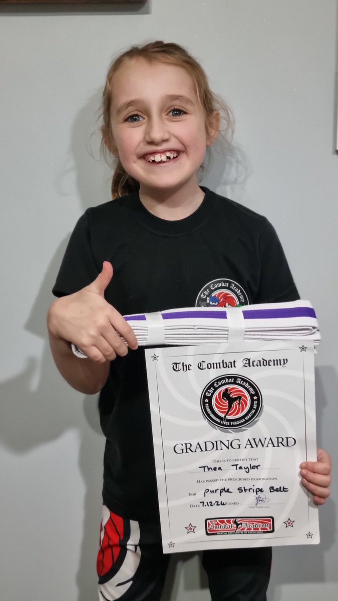 MissBrench's tweet photo. Another belt in the bag 💜
#kickboxing @WMPrimary @WMPrimarySport @WMPrimaryY4 https://t.co/VHGdS7d9wb
