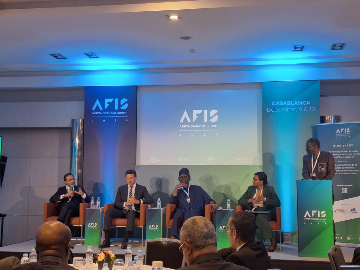 APSB_Officiel's tweet photo. AFIS 2024- L’EVENEMENT DE REFERENCE DE L’INDUSTRIE FINANCIERE AFRICAINE

Participation du Président de l'APSB, Mr Mohamed Amine MAAMRI au panel sur Le développement de la liquidité du marché :

quels nouveaux produits et marchés à offrir aux investisseurs ? https://t.co/OPCaaStJgp