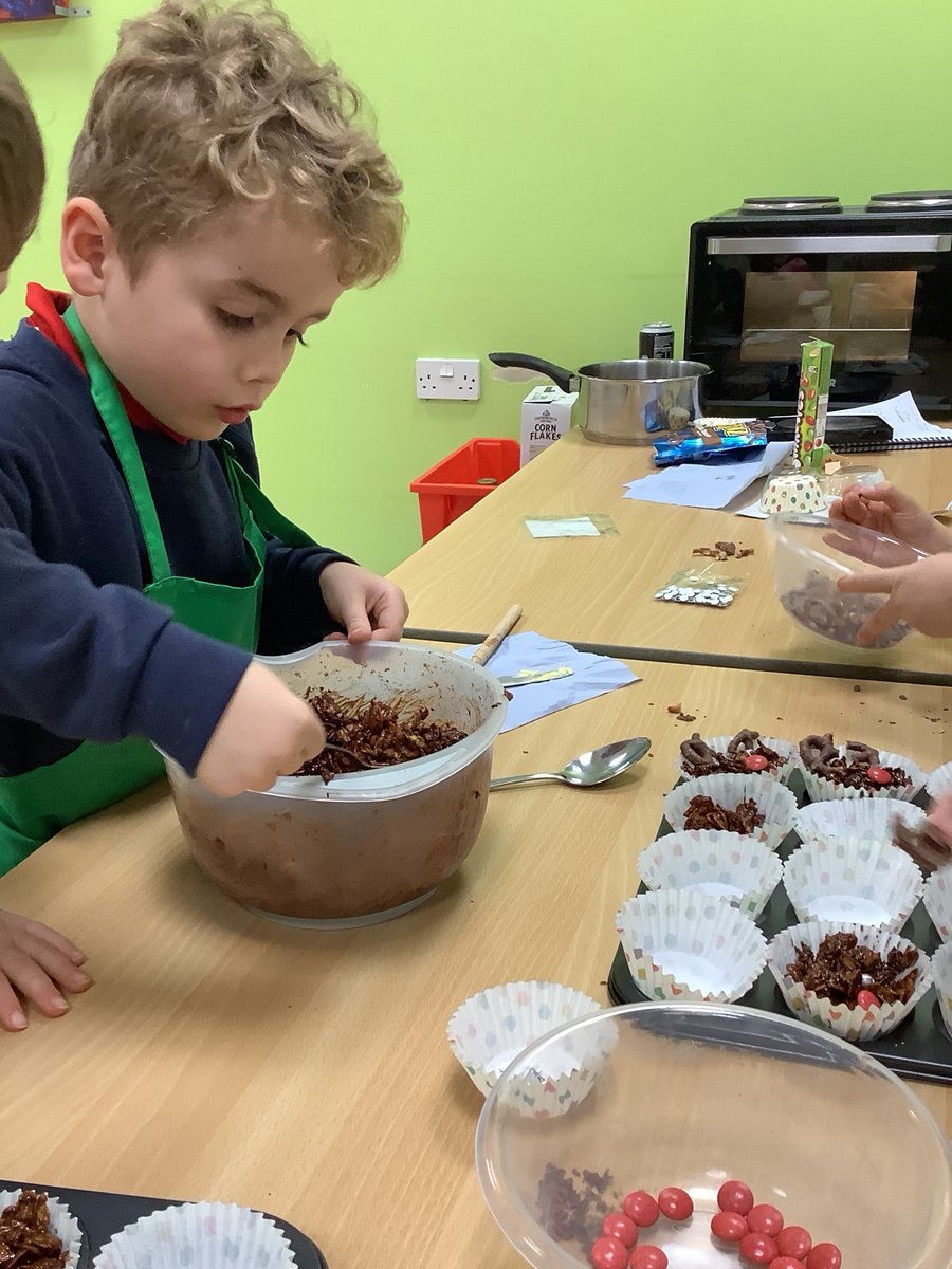 Baking club made Rudolph cornflake cakes last week
