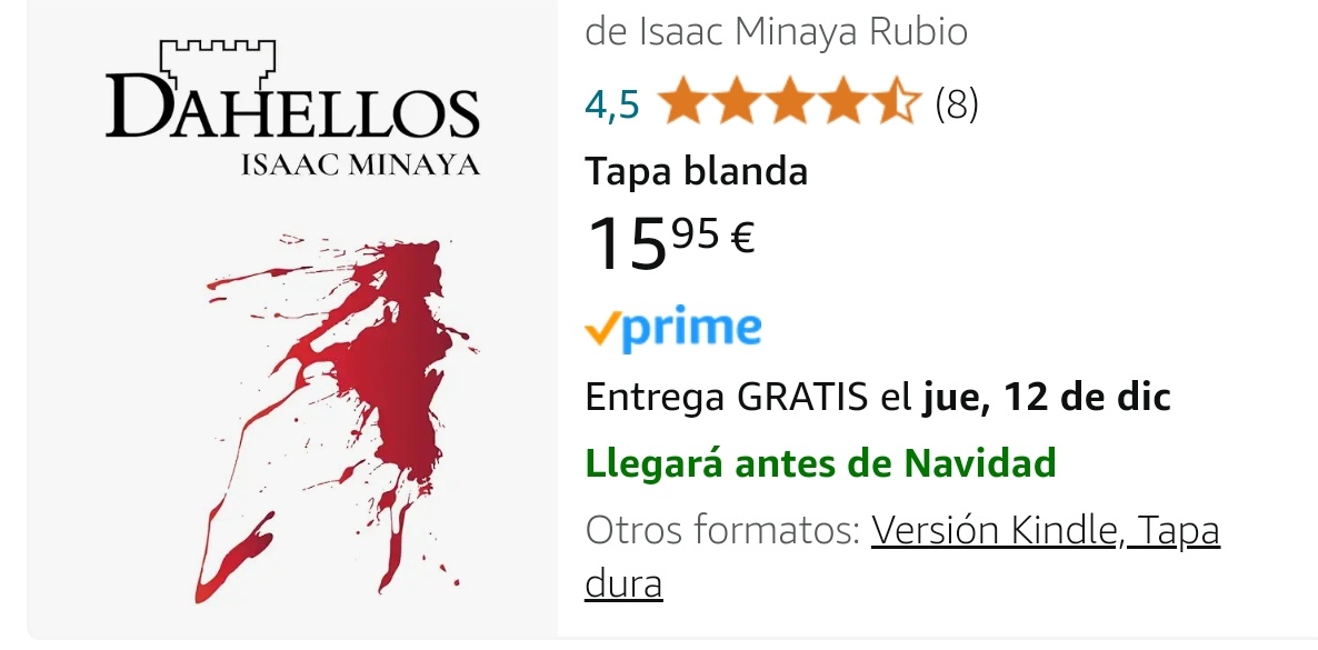 Minaya_Rubio's tweet photo. El mejor regalo de Navidad, Amigo Invisible o Reyes. Un libro disfrutable, ameno y que os descubrirá un mundo que seguro no conocíais. 

Aprovechad para que llegue antes de Navidad.

Ayudad con un retuit, amigos.

https://t.co/DrQxToTrpk https://t.co/38V8xG24l0