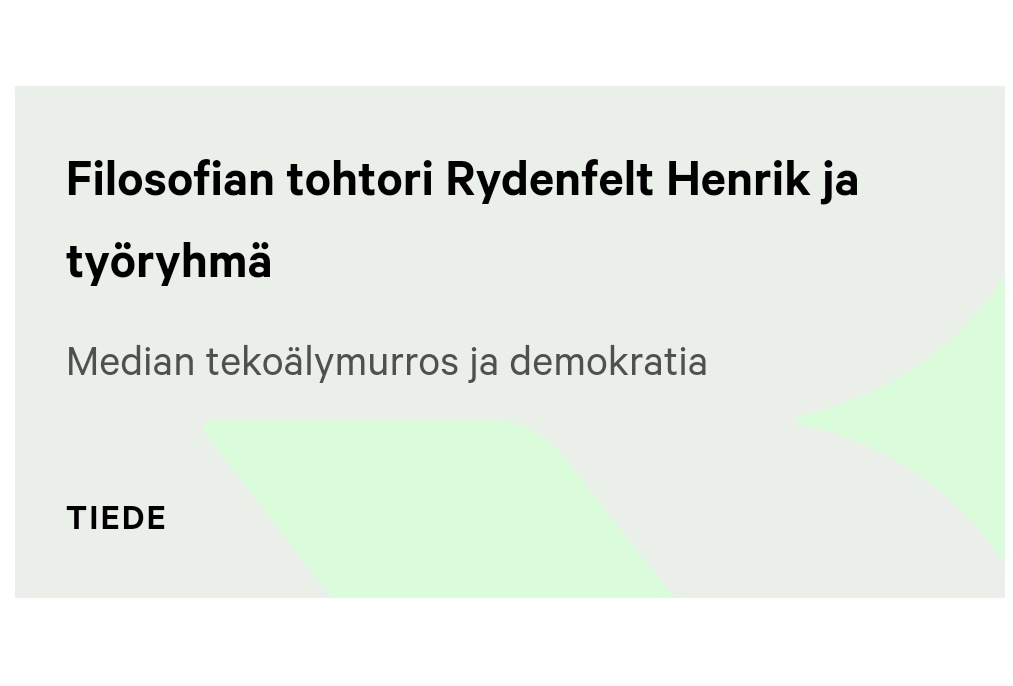 Vanhoja eli eilisiä uutisia, mutta niin vain pääsen jatkamaan loistavien kollegojen kanssa erinomaiseen vauhtiin päässyttä tutkimusta <a href="/KoneenSaatio/">Koneen Säätiö</a> tuella. #demokratia #tekoäly #journalismi