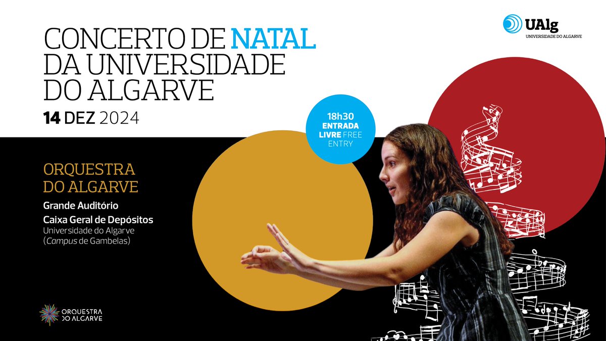 Universidade Algarve (@ualg) on Twitter photo 🎉🎄Concerto de Natal no âmbito do 45º aniversário da UAlg, interpretado pela Orquestra do Algarve.🎻🎶
+ info: ualg.pt
🎅✨
#UAlg #UniversidadedoAlgarve #orquestradoalgarve <a href="/orqdoalgarve/">Orquestra do Algarve</a> 🎉🎄Concerto de Natal no âmbito do 45º aniversário da UAlg, interpretado pela Orquestra do Algarve.🎻🎶
+ info: ualg.pt
🎅✨
#UAlg #UniversidadedoAlgarve #orquestradoalgarve <a href="/orqdoalgarve/">Orquestra do Algarve</a>
