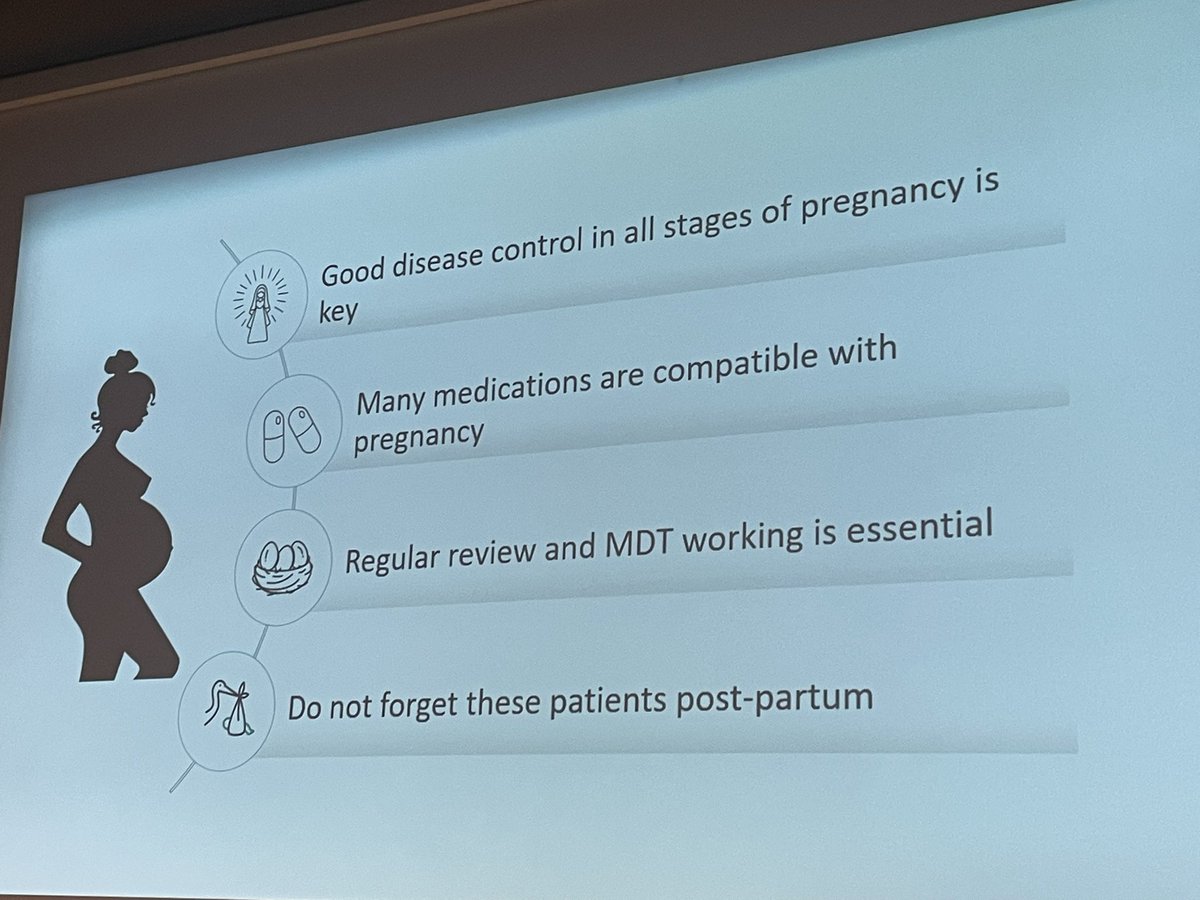 Top tips for successful pregnancy outcomes in RA from Dr Oseme Etomi. Don't stop TNFi in pregnancy as disease control is paramount <a href="/Rheumevents/">Rheumatology Events</a>