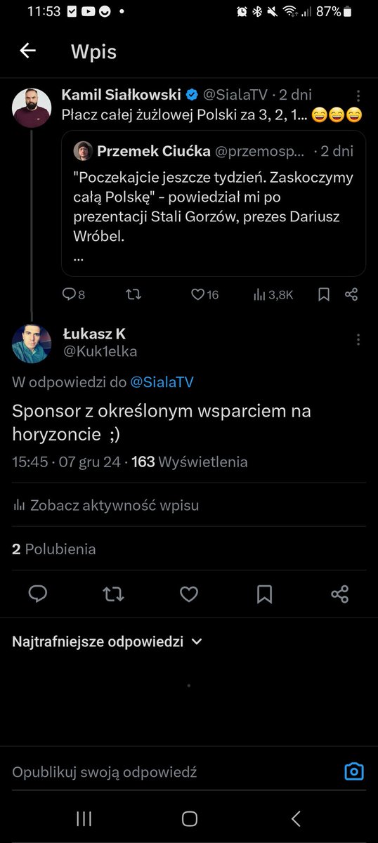 Skoro juz Interia podała informacje o banku ( w nazwie stadjonu ) to idzmy dalej. To nie koniec. Krok po kroku.