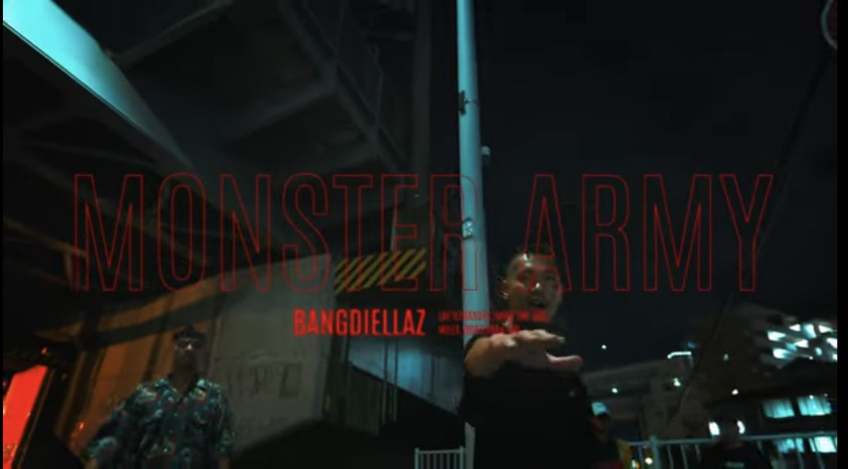 本日12/10 New MV🏆

"MONSTER ARMY" ／BANGDIELLAZ -ILLNANDES, SHEEF THE 3RD, MILES WORD／pro. LAF

youtu.be/2ci4hRR7R4Q