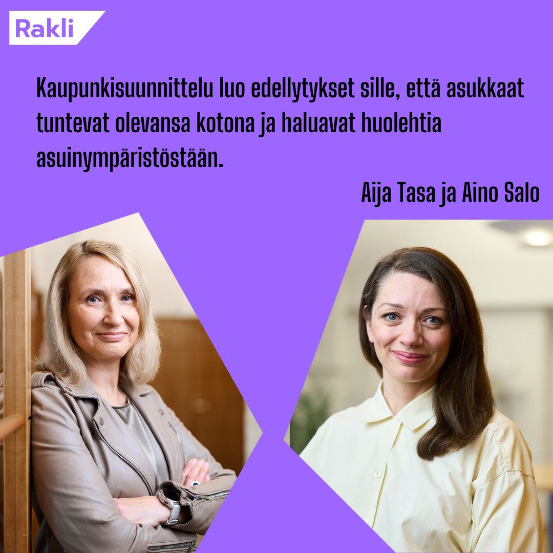 Kuinka luoda turvallista asuinympäristöä? Tätä pohtivat Raklin <a href="/AijaTasa/">Aija Tasa</a>  ja Aino Salo blogitekstissään.

Kaikki lähtee hyvästä kaupunkisuunnittelusta, mutta soppaan tarvitaan muutakin. 🍴

rakli.fi/blog/2024/11/2…

#kuntavaalit #kaupungit #asuminen