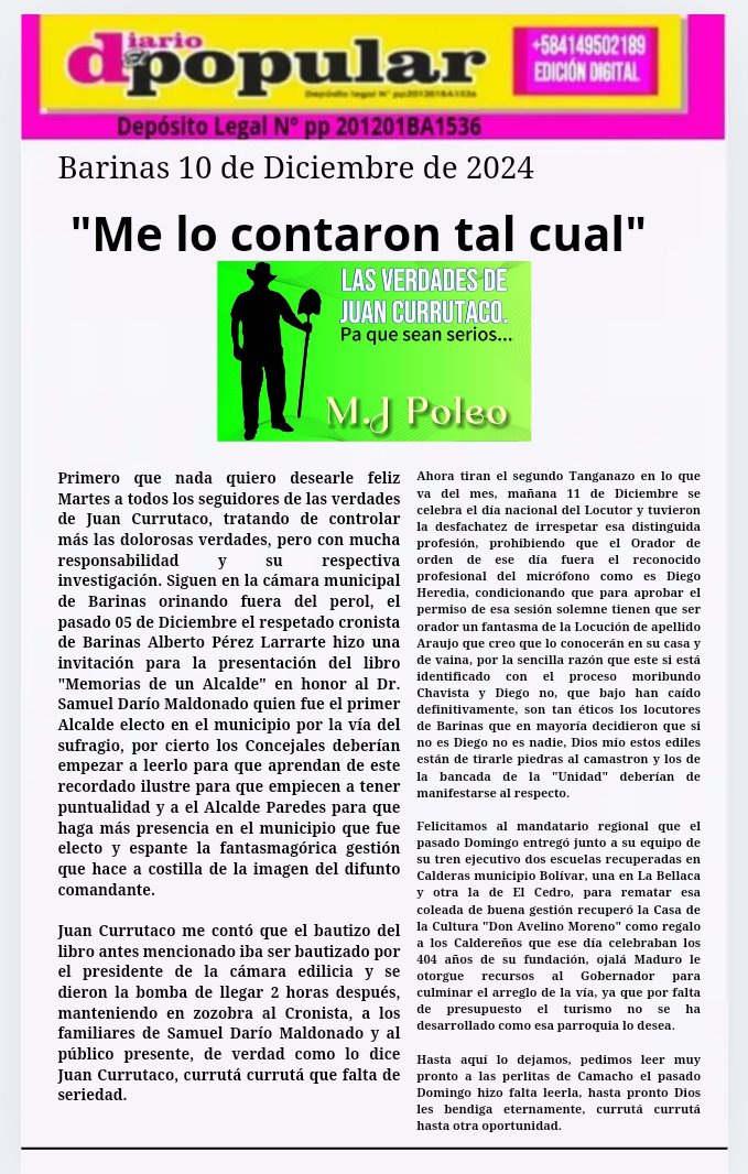 ElpopularD's tweet photo. Diario El Popular: Me lo contaron tal cual.x https://t.co/UxqF8jGnTE https://t.co/oMAXsdMSyo