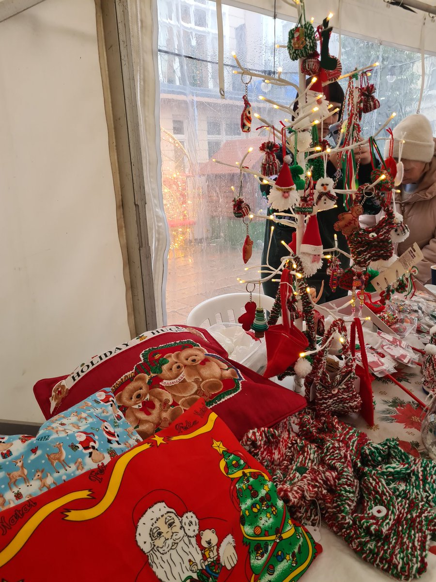 Selling homemade crafts at the annual soup kitchen today in the Royal Square. All proceeds are for <a href="/ShelterJersey/">ShelterTrustJersey</a> Pop down and see us.