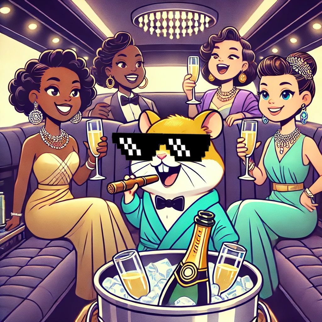🐹🚖✨ HODLHamster: Living the Boss Life!

The desert hike feels like a distant memory as HODLHamster rolls through the city in style - riding in a LIMOUSINE with his girls! 💎✨

Cigars lit, champagne flowing! Absolutely legendary! 🥂🔥 

This is what #HODL success looks like!