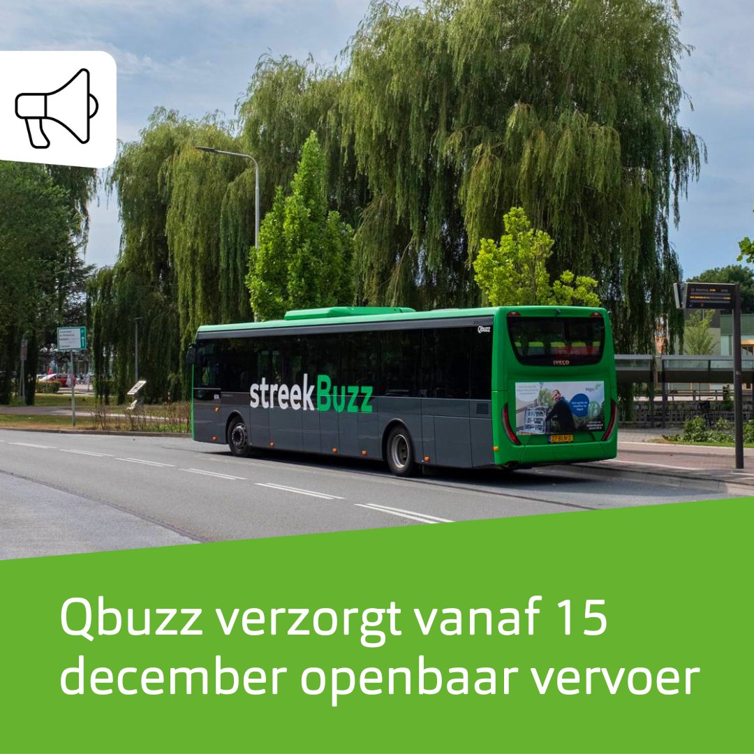 Vanaf 15 december 2024 neemt Qbuzz het openbaar vervoer in de regio Zuid-Holland Noord over van Arriva. Dit betekent dat ook de inwoners van onze gemeente te maken krijgen met belangrijke verbeteringen in het regionale OV-aanbod 🚌 

Meer informatie: obi41.nl/2p833z98