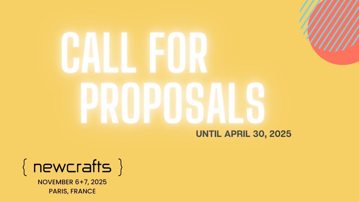 ncraftsConf's tweet photo. We have opened the Call For Proposals and we look forward to reviewing your talks! https://t.co/na9FucHOww https://t.co/hNgXhzGBJw