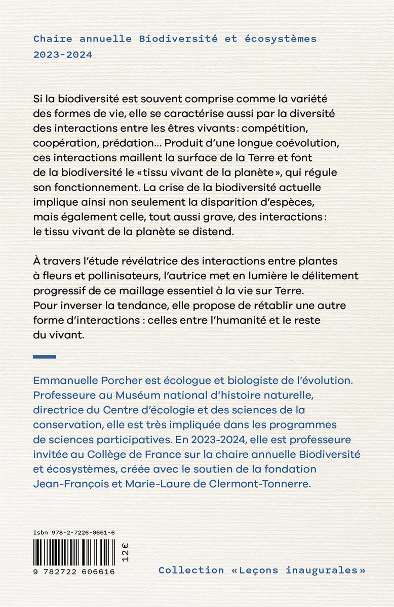 [#Podcast] Emmanuelle Porcher présentait cet été son livre “#Pollinisation : un équilibre en péril” à la librairie Utopia. Le podcast est désormais disponible sur Deezer, Spotify et Arte radio. À réécouter ! #écologie #nature <a href="/MouvementUtopia/">Utopia</a> <a href="/EditionsCdF/">Éditions du Collège de France</a> <a href="/cdf1530/">Collège de France</a>