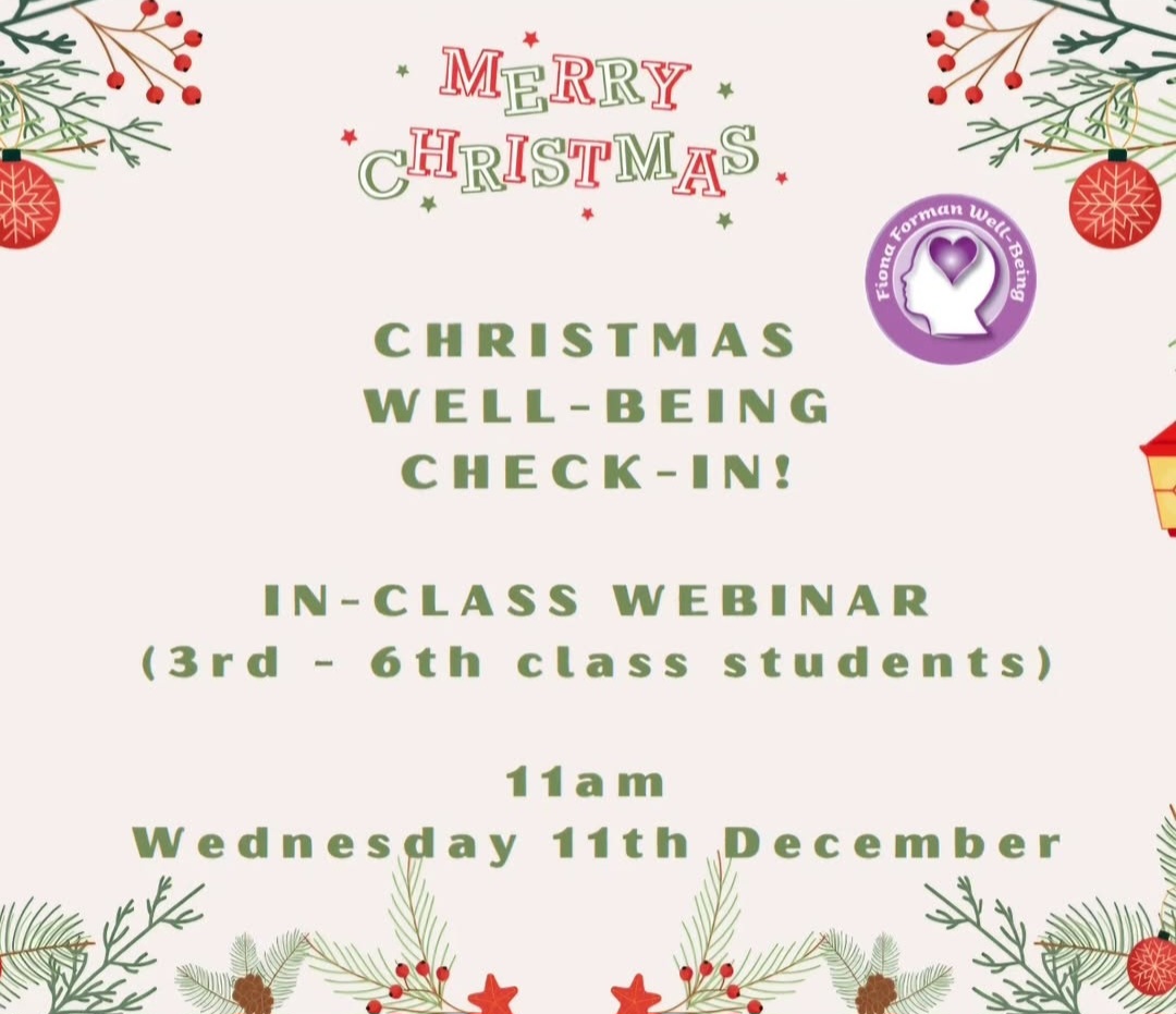 I'm delighted to offer this free in-class webinar for 3rd - 6th class students on 11-12, teachers can register their classes at the link below. The webinar will be around 30 minutes long &amp; we will be reflecting on various aspects of our well-being!
us02web.zoom.us/webinar/regist…