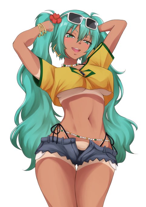 #今年も残りわずかなので今年一番ぶっ刺さった絵を自分で言う 
ブラジリアンミクは何度でも描きたい 