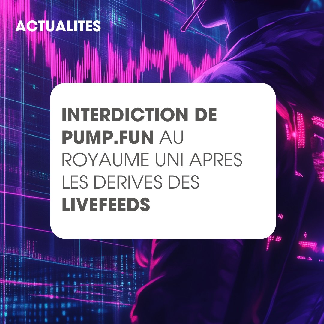 Le retrait des Livefeeds par Pump.fun n’aura pas suffi : le Royaume-Uni interdit la plateforme.
Cette décision rappelle l'importance d'une analyse approfondie avant d'investir.
Quels critères utilisez-vous pour analyser un actif avant d’investir ?
#PlanThenChill