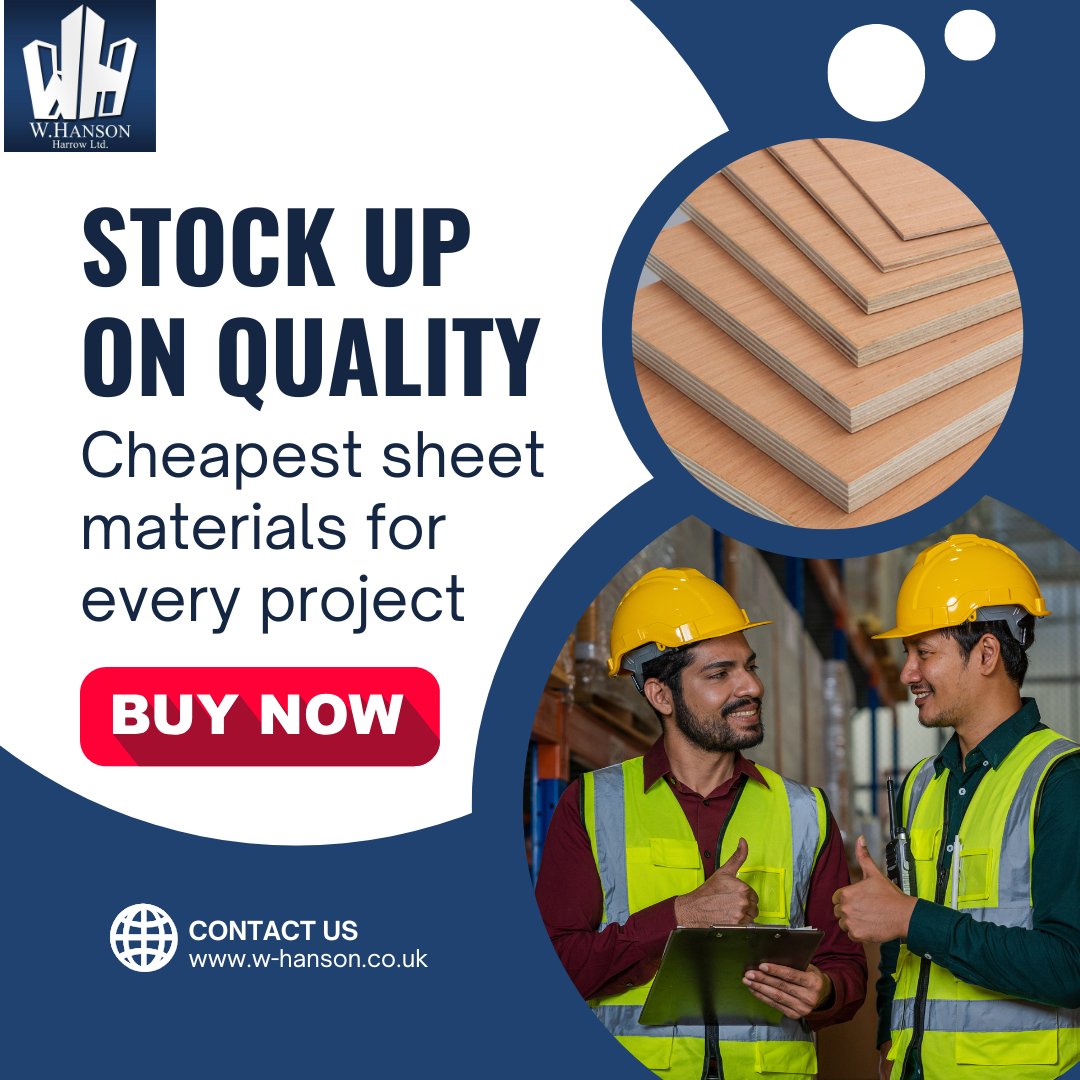 whansonharrow's tweet photo. 🔨 Build smarter, not costlier!
Explore our affordable sheet materials, perfect for contractors &amp; DIY enthusiasts. Whether it’s a major project or a weekend upgrade, we’ve got you covered!
📞 Contact us today for the best deals.

 #SheetMaterialSolutions #TimberYardsLondon https://t.co/QKP8B1Fg85