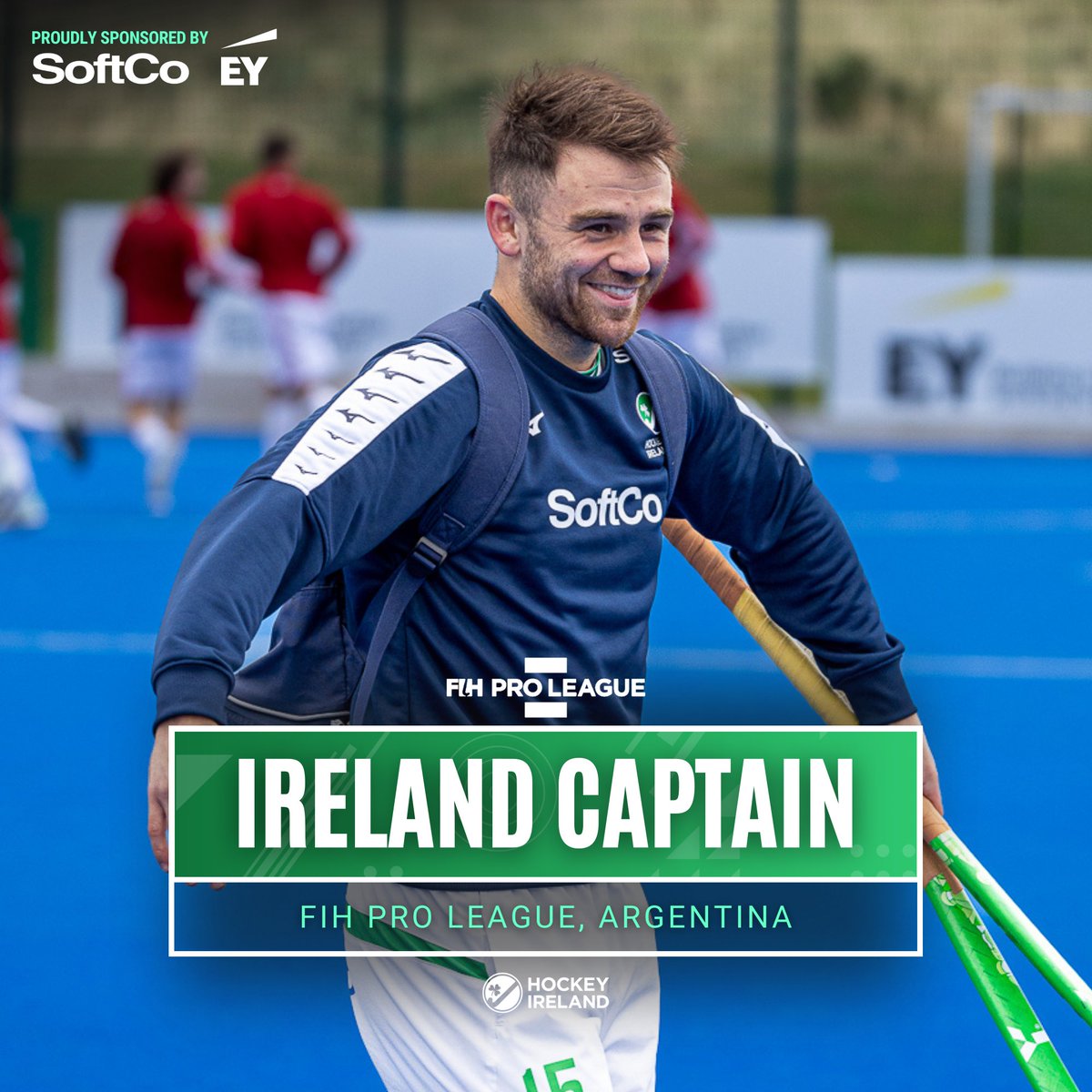 Introducing your IRL Men’s Captain for Argentina - Kyle Marshall ☘️

Kyle will lead our IRL Men during their opening stage of the 2024/25 FIH Pro League in Argentina. The team will play England and Argentina twice, with their opening game taking place at 00:30 Irish Time on