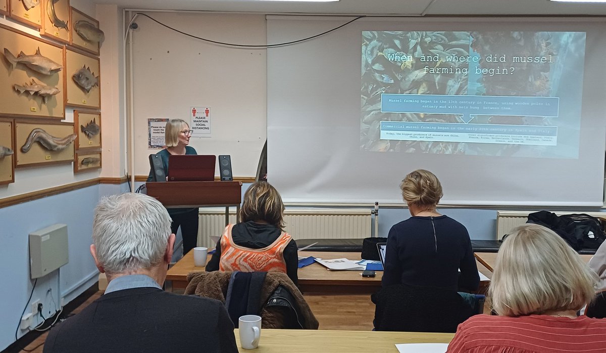 SAGB's tweet photo. Next up, we are discussing Mussel farming.
Nicki from @OffshoreShell is taking us through the history and current practices.
#ukshellfish #mussels #aquaculture #cultivation #nutritiousanddelicious https://t.co/yefUb2BlGU