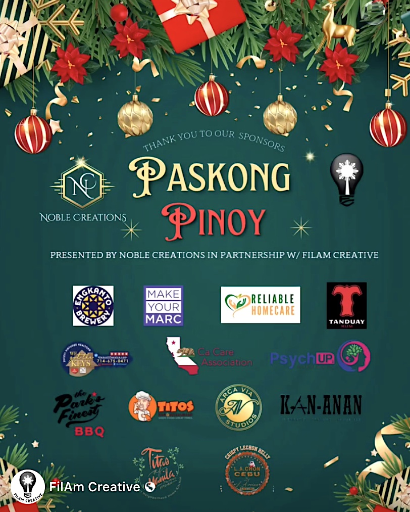 FilAmCreative's tweet image. We’re incredibly grateful to @1NobleCreations for partnering with #FilAmCreative and support our mission to uplift Filipino American talent and culture. 

Together, we brought the spirit of Paskong Pinoy to life! 

A special thank you to our incredible food sponsors!