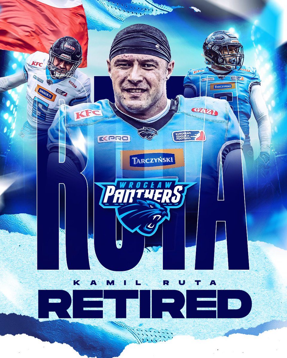 Earned, not given 🫡

After 17 seasons, our legend, Panthers and National Team's Captain, Linebacker #6 Kamil Ruta is officially retiring from playing! 🥹

🏆 7 x National Champion
🥈 4 x National Vice-Champion
🏆 1 x IFAF Champion
🇵🇱 Team Poland Captain since 2009

THANK YOU