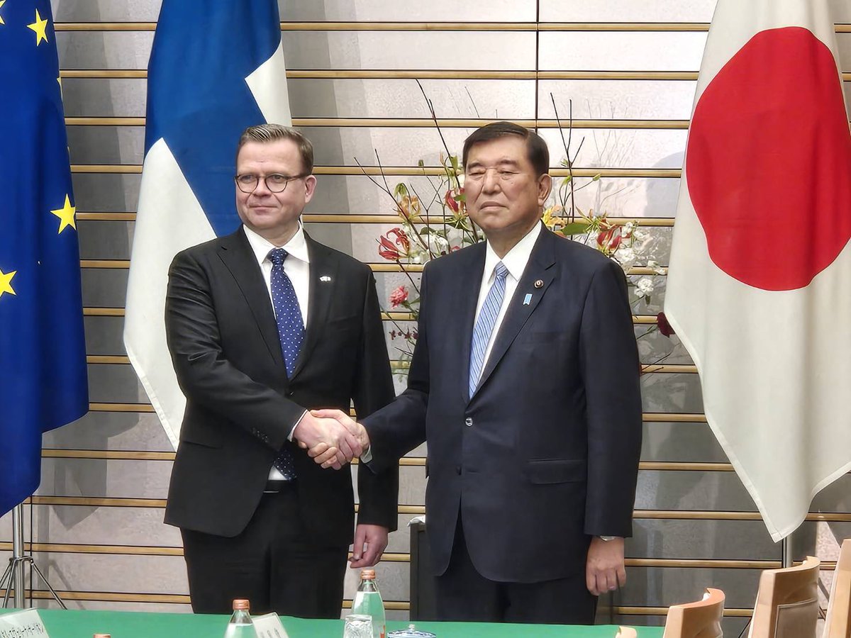shigeruishiba's tweet photo. フィンランドのオルポ首相と首脳会談を行いました。 https://t.co/weusLTDthM