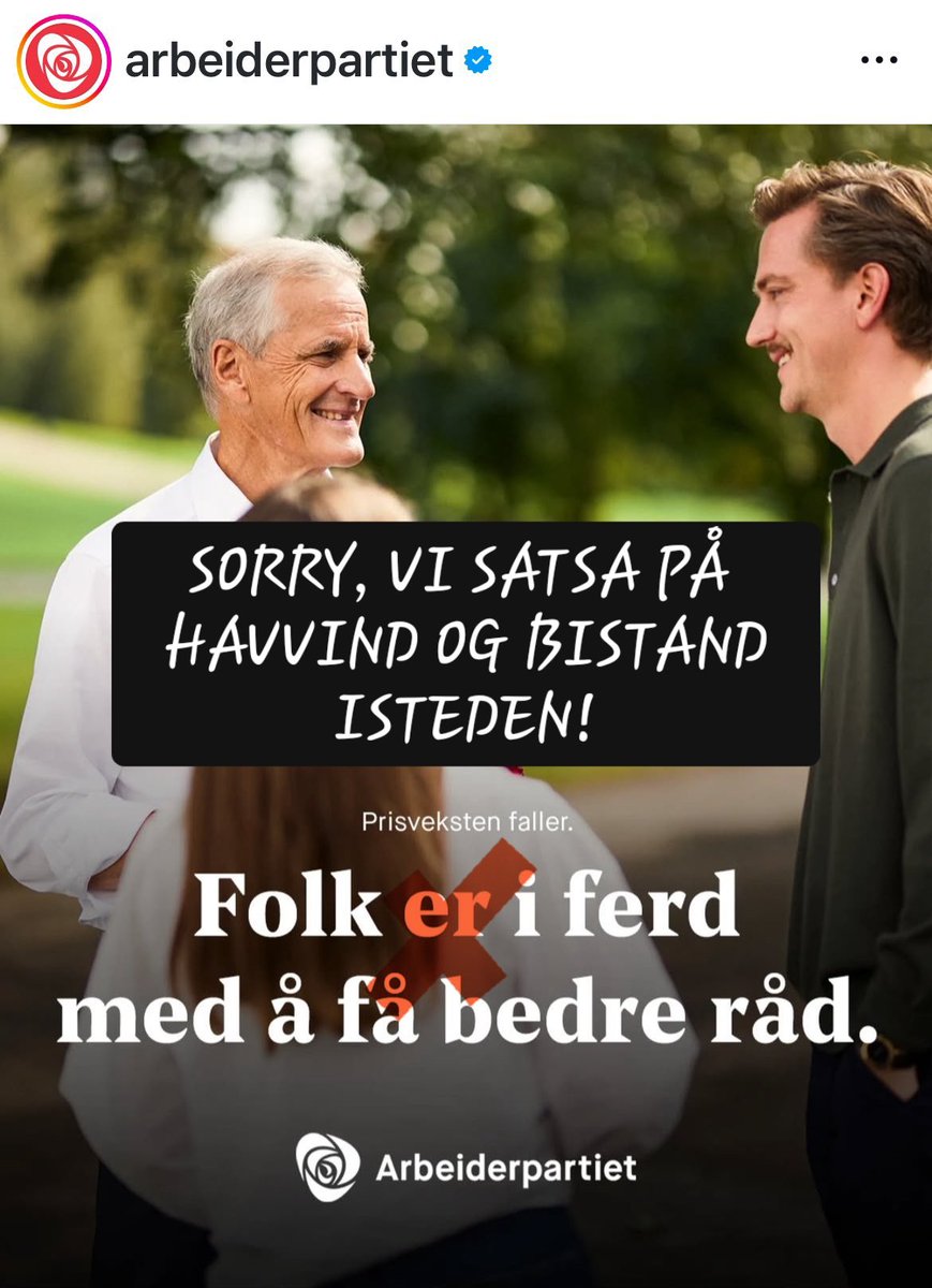 OleAsbjoernNess's tweet image. @jonasgahrstore har bestemt seg for ærlig kommunikasjon: