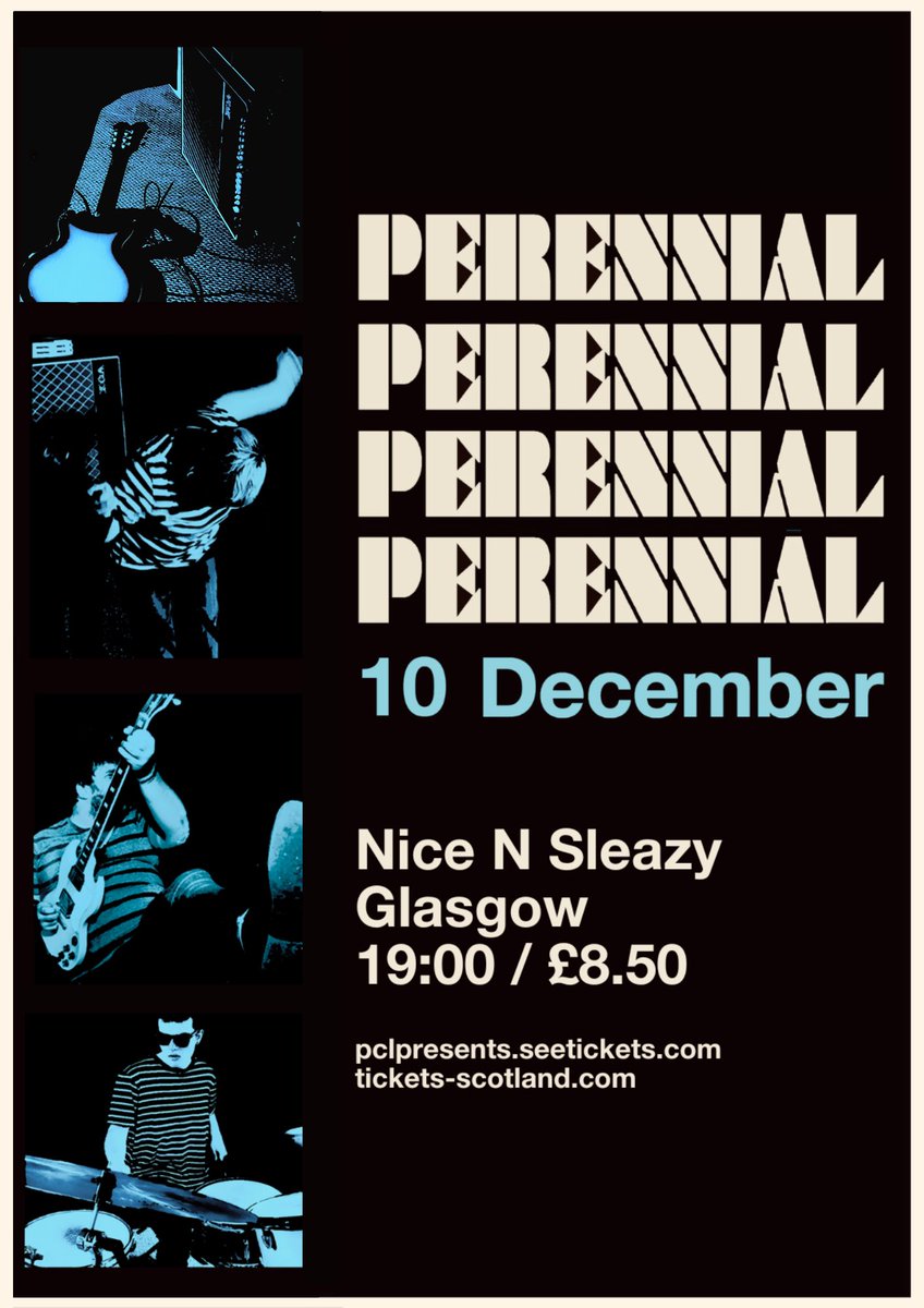 Tonight! The <a href="/Perennialband/">Perennial</a> train rolls into Glasgow! Adv tickets in bio.
