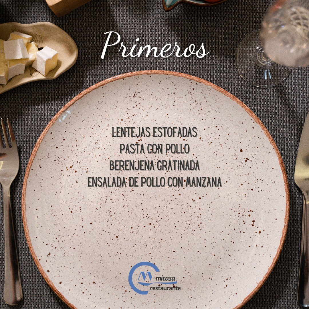 micasarestau's tweet photo. ¿Qué tal vuestro super fin de semana? Vamos a entrar en calor con nuestro menú del día 🍽️ 
.
.
#menudeldia #comerbien #comercomoencasa #cuellar #menudeldiacuellar #comerencuellar #turismocuellar #cocinacasera https://t.co/r0TfimzgL5