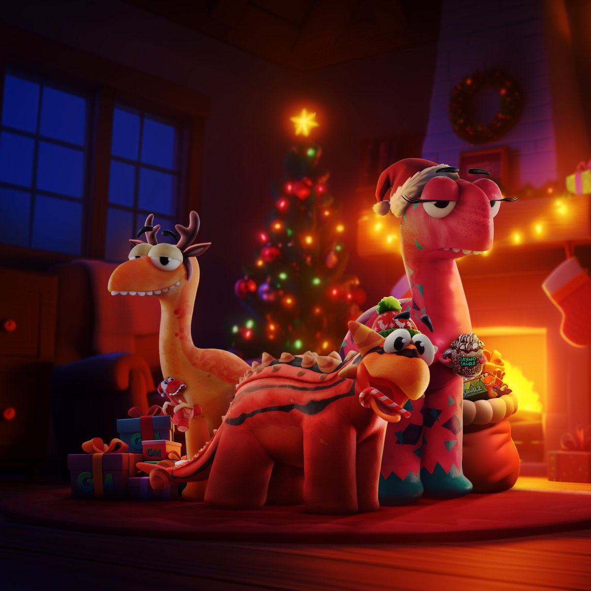 Christmas themed custom requests now available for <a href="/Claynosaurz/">Claynosaurz</a> collectors.

See our Discord for more details!

🎄