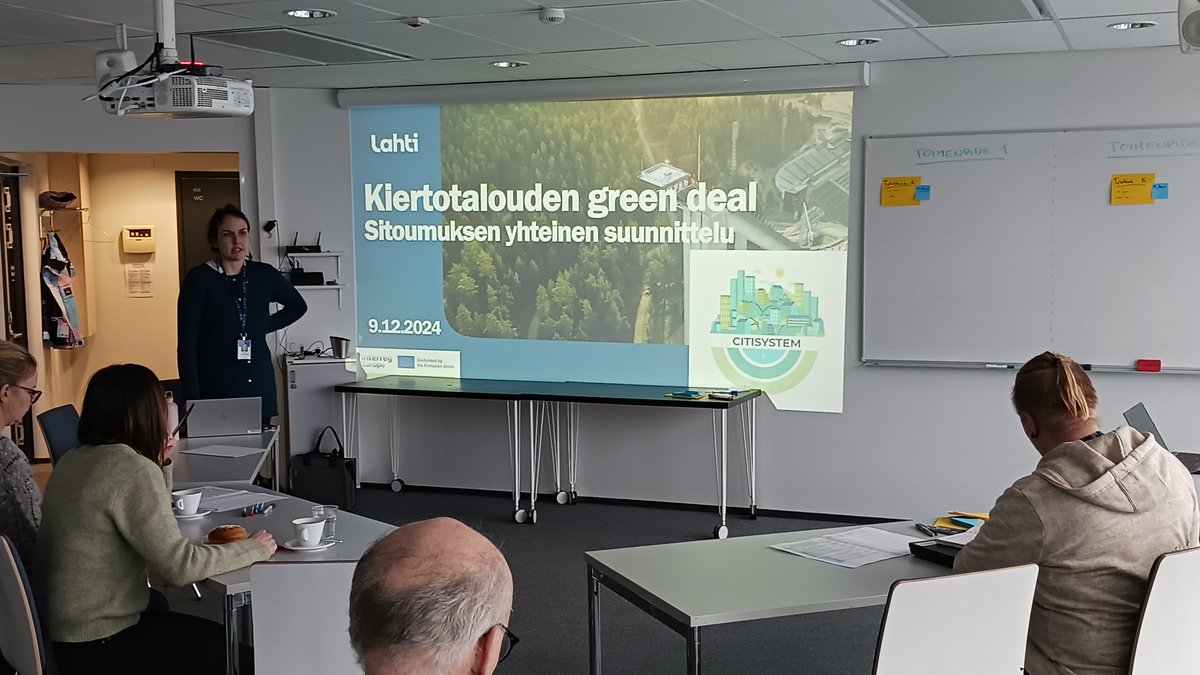 In Lahti, we are planning Circular Economy Green Deal commitment. At yesterday’s workshop, we discussed how to develop together the city processes. Co-operation of city units is in the core when city makes systemic change towards circular economy <a href="/GreenLahti/">Green Lahti</a> #circularbioeconomy