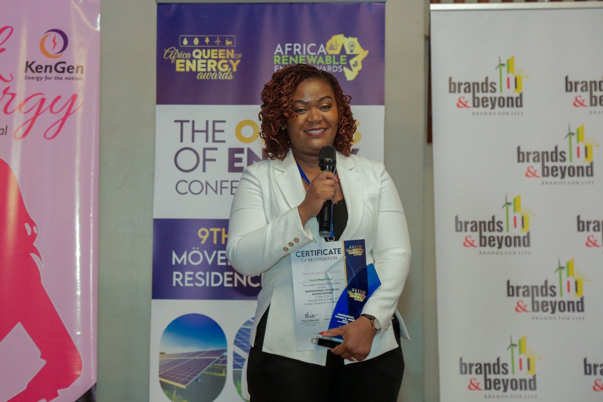 KenyaPower's tweet photo. 1/2
Proud moment for us at the 9th Women in Energy Awards! 
Kenya Power bagged three prestigious awards at Movenpick Hotel, Nairobi, on December 9, 2024.
🏆 Fiona Magomere, Power Systems Control engineer, received the Professional Technical Award for her innovation and technical expertise in energy systems.
🏆 Lilian Kamanja, an electrical engineer, earned the African Queen of Energy Research Award for her groundbreaking research in techno-economic analysis, which incorporated solar technology to reduce greenhouse gas emissions.
🏆 Cecilia Kalungu-Uvyu, General Manager, HR & Administration, was celebrated for her leadership and transformative strategies that advanced human resource practices in the renewable energy sector.