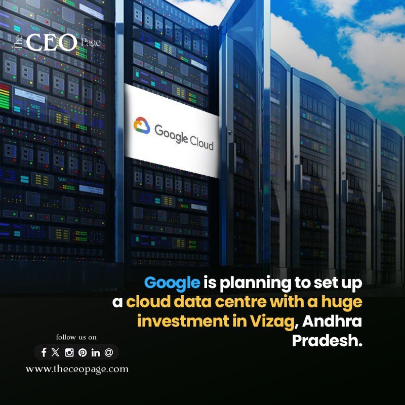 theceo_page's tweet photo. Exciting news for Vizag! 🌐 Google is set to establish a state-of-the-art cloud data center with a massive investment in Andhra Pradesh, boosting tech infrastructure and creating job opportunities. 🚀

#theceopage #businessupdate #Google #TechInnovation #Vizag #CloudDataCenter https://t.co/J8EyucIBUT