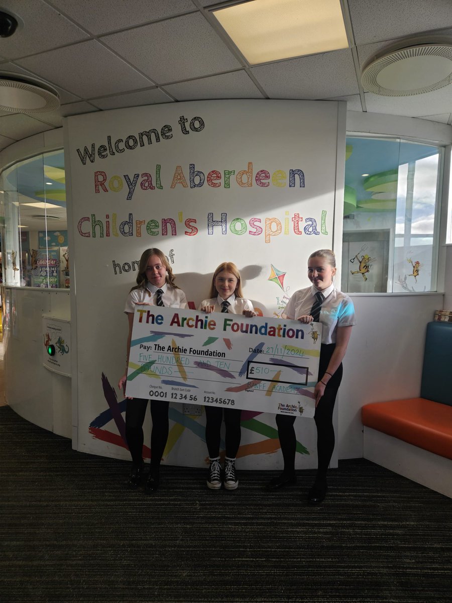 We are super proud of Hannah, Amber and Ava in S2 who did a fantastic job getting to the final of the <a href="/ypi_scotland/">YPI Scotland</a> project this year, but who also went above and beyond fundraising for their chosen charity <a href="/archiegrampian/">The Archie Foundation</a> 🤩