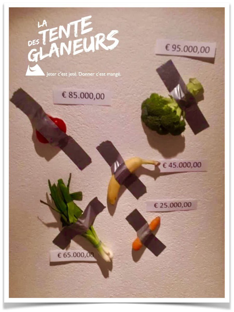 ❇️Voici une partie du Glanage de ce dimanche sous La Tente des Glaneurs ✅
L'Éco-Solidarité c'est aussi un peu d'humour avec ce clin d'oeil Muséésque🖼️😉
" Jeter c'est Jeté , Donner c'est Manger " 🍽️💚Laissez-vous vous engager à nos côtés ✳️
docs.google.com/forms/d/e/1FAI…